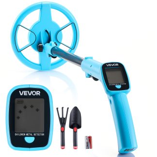 VEVOR Metal Detector, 101.6 mm, Lightweight Metal Detector with LCD Display, 152.4 mm Search Coil, Adjustable 650-930 mm Gold Detector, Easy to Use, for Detecting Gold Exploration