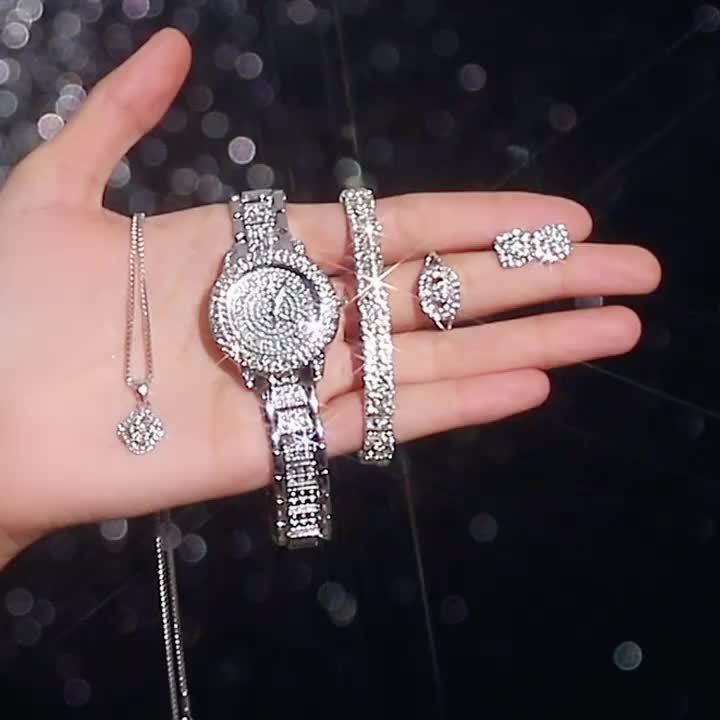 6pcs Luxury Versatile Women's Quartz Watch + Elegant Jewelry Set - Image 10