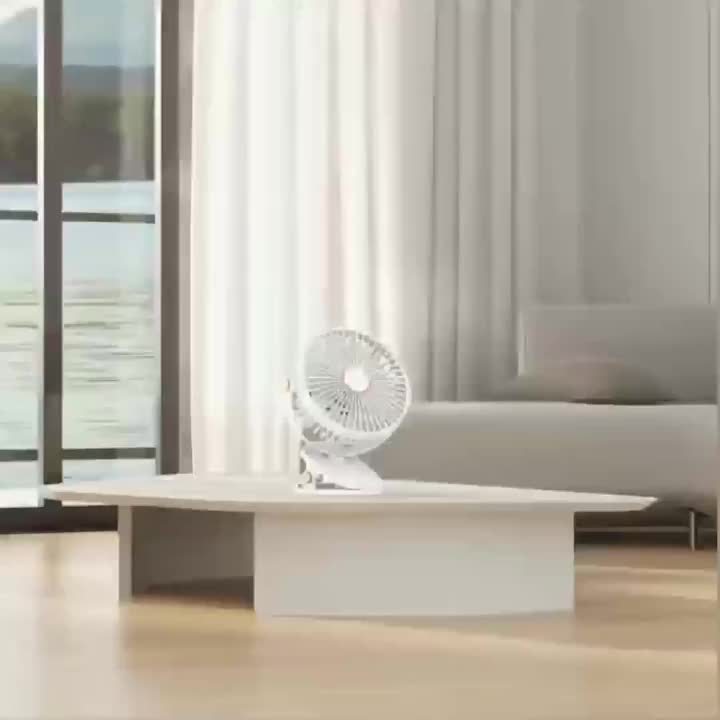 Summer USB Charging Portable Fan, Can Be Clipped, Stood, Or Hung, 4 Colors Optional, 5 Wind Speed Levels Adjustable, Multi-Angle Adjustable, Comfortable Cooling, Detachable And Washable, Suitable for Home, Office, Outdoor, Dormitory, Gift Giving - Image 13
