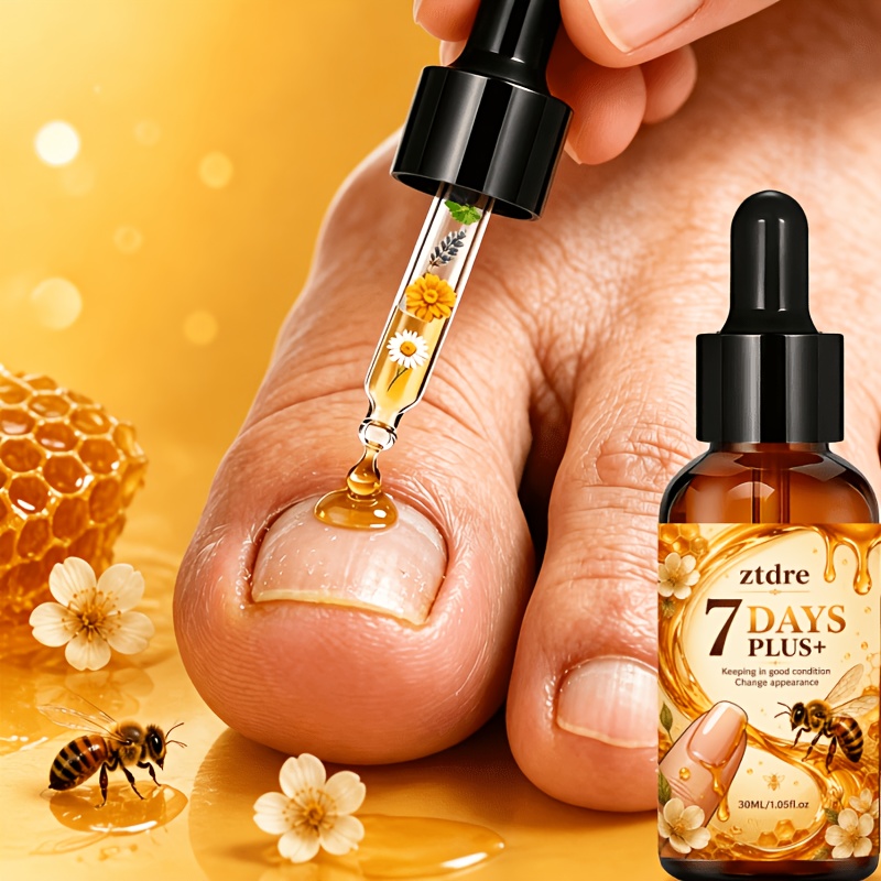 Super Strength 95% Bee Venom Intensive Toenail Liquid, Infused with Bee Venom and Ginger Extract, Provides 24-hour Continuous Care, Specially Designed for Thickened, Unevenly Colored, and Damaged Nails - Image 2