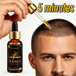 7 DAYS Strengthen Powerful Leave-In Hair Oil Contains Turmeric Ingredient. Just a Drop Loose Dandruff Flakes, Smooths And Lengthens Hair, Effectively Controls Frizz, Dryness And Split Ends. Leaving Hair Bouncy And Elastic. Dry Hair