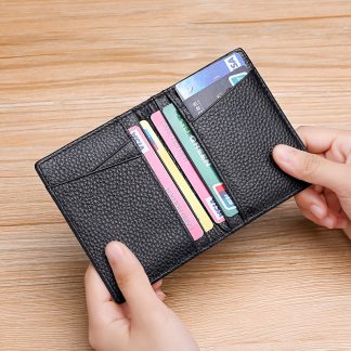 New Card Holder Ultra-Thin Card Case Anti-Scan RFID Bag Multi-Slot ID Case