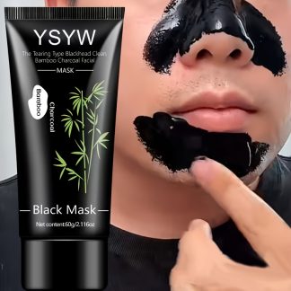 60g -Off Blackhead Cleansing Charcoal Mask - Deep Cleansing with Powerful -off Design, Suitable for Both Men and Women, Fresh and Non-irritating, Specially Designed for Blackheads on the Nose and Face, Suitable for All Light Beige Skin Tones