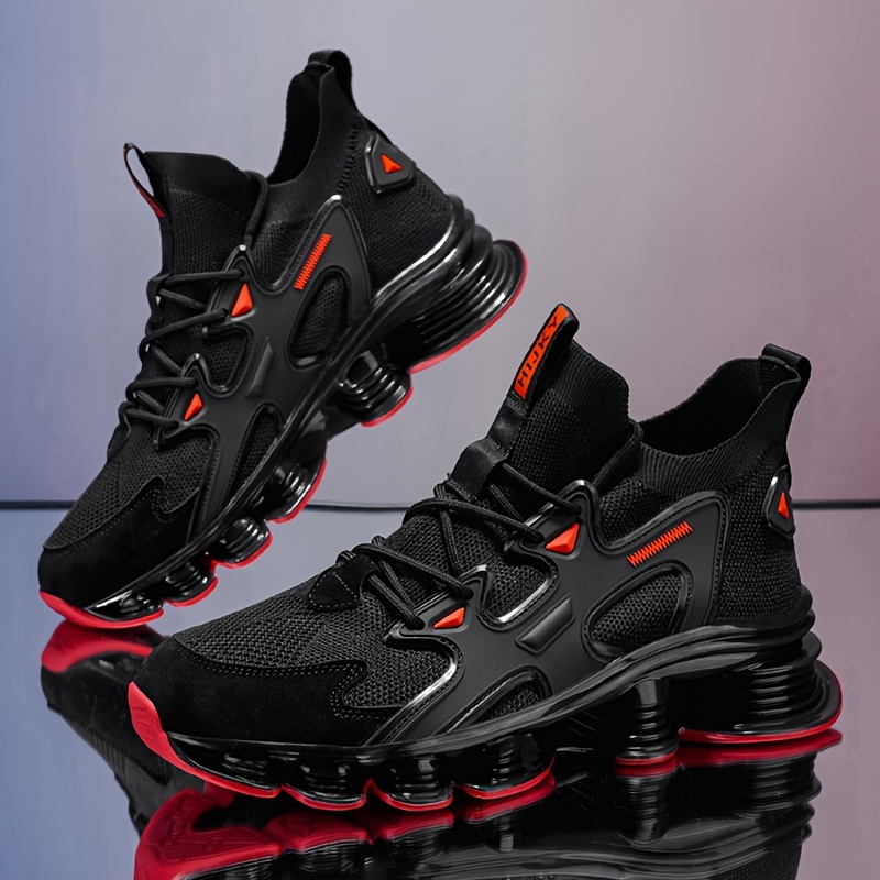 Men's Breathable Low-Top Sneakers Running Shoes with Cool Mesh Upper & Cushioned Sole - Lightweight Athletic Suitable for Gym,, Casual Wear, Spring/Fall Training - Round Toe Low-Top Athletic Footwear - Image 9