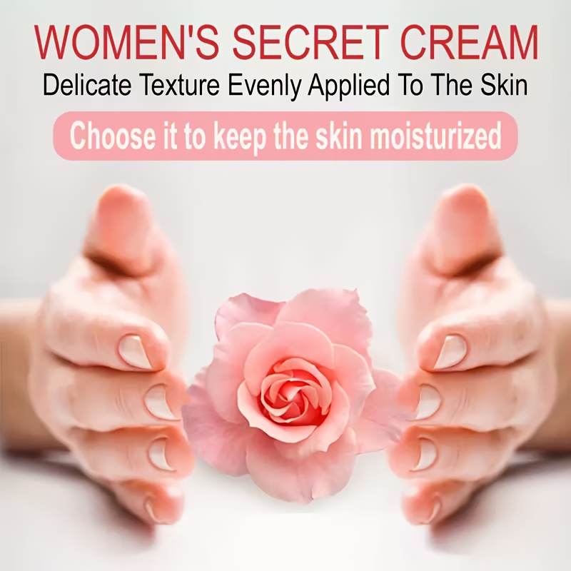 2pcs Women's Rose Intimate Cream, for Dry, Dull, Itchy, and Odorous Intimate Areas, Deeply Moisturizes, Hydrates, Firms & Softens Delicate Skin, Gentle and Non-irritating, Brightens Skin, Revitalizes, for a More Radiant Glow, Improves Dryness - Image 4