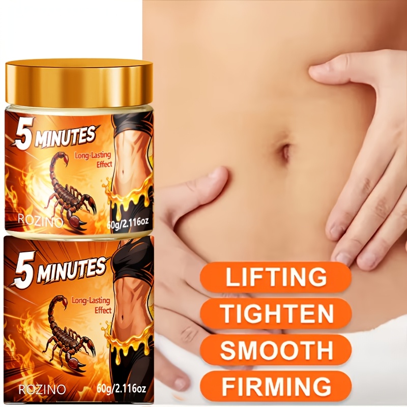 60g 3-Second Instant Firming Body Cream, Provides Instant Lifting and Tightening, Tones the Abdomen, Formulated with Natural Ingredients, Hypoallergenic, Deeply Moisturizes and Hydrates, Addresses Various Issues Such as Sagging Skin - Image 4