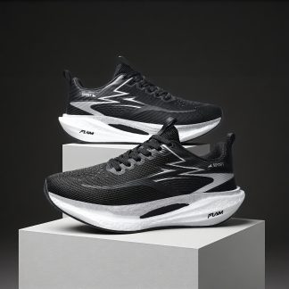 Men's Carbon Plate Sneakers - Lightweight Breathable Running Shoes with Sole Suitable for Training, Jogging, Driving & Outdoor Sports, Low-Top Athletic Footwear for, Stability & - Wear (No Heavy Sole)