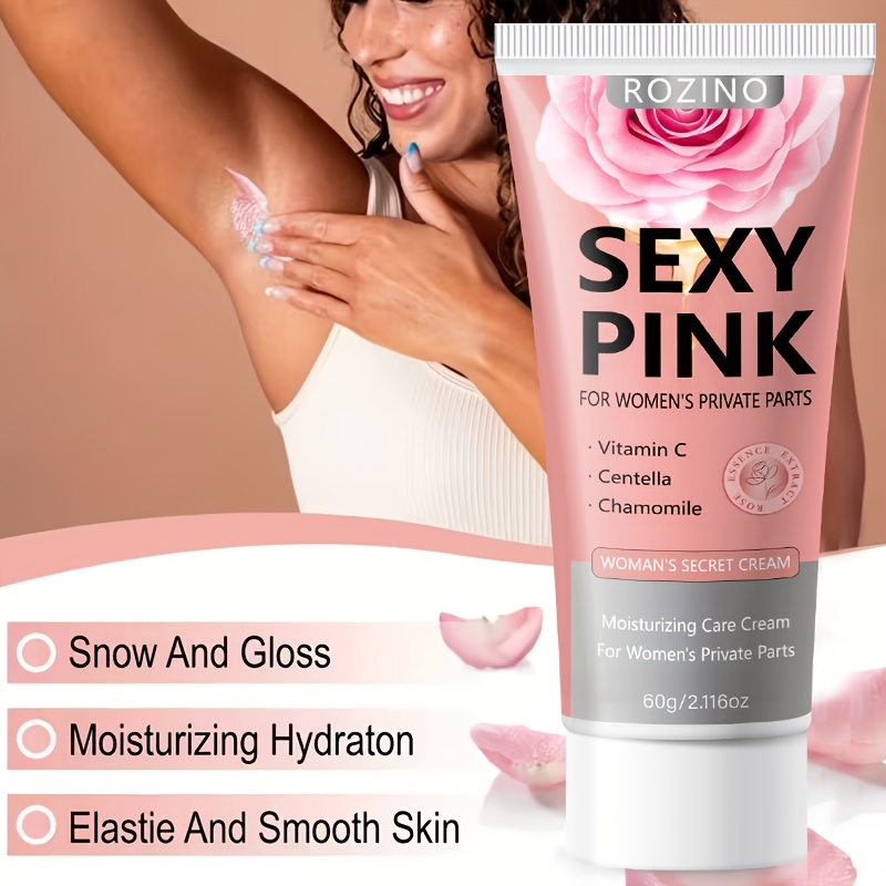 2pcs Women's Rose Intimate Cream, for Dry, Dull, Itchy, and Odorous Intimate Areas, Deeply Moisturizes, Hydrates, Firms & Softens Delicate Skin, Gentle and Non-irritating, Brightens Skin, Revitalizes, for a More Radiant Glow, Improves Dryness - Image 6