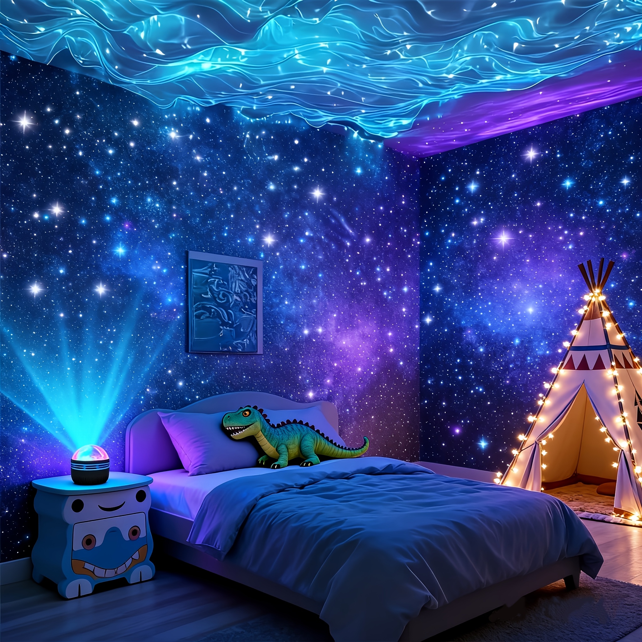 The Polaris Projector with a RemoteControl Features a Minimalist Design,Powered by USB, And Is Suitable ForCreating a Relaxing Atmosphere InOffices Or Homes with Its -Purple LEDLight. It Makes an Excellent Gift ForNational Day, Labor Day. - Image 6