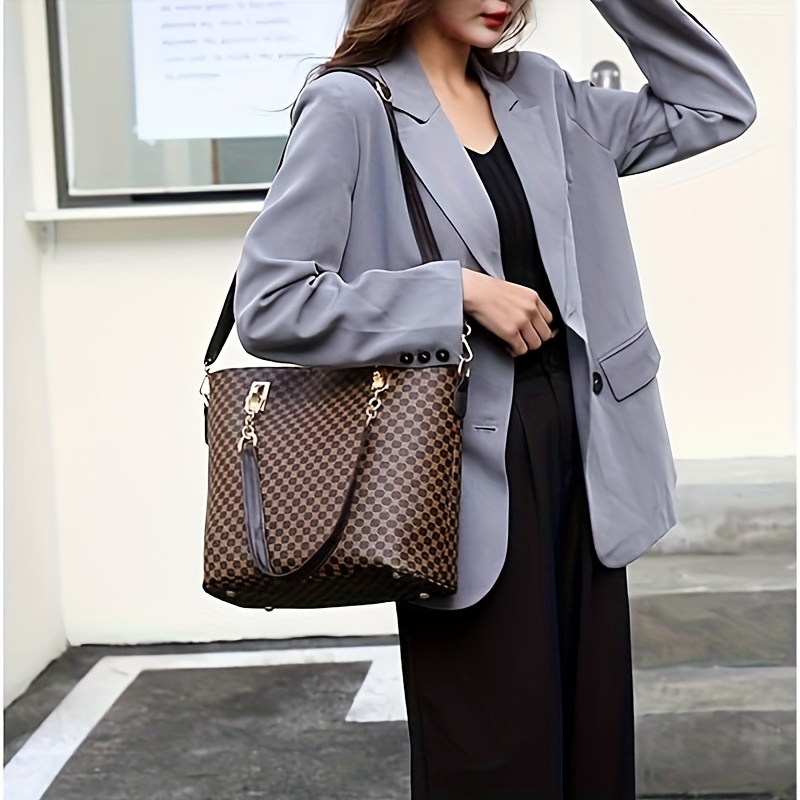 6pcs Set of Large-Capacity Multi-Functional Handbags - Fashionable And Easy Floral Print Design, Versatile Crossbody Bag, Shoulder Bag And Small Handbag Combination, Essential for Daily Commuting And Travel - Image 5