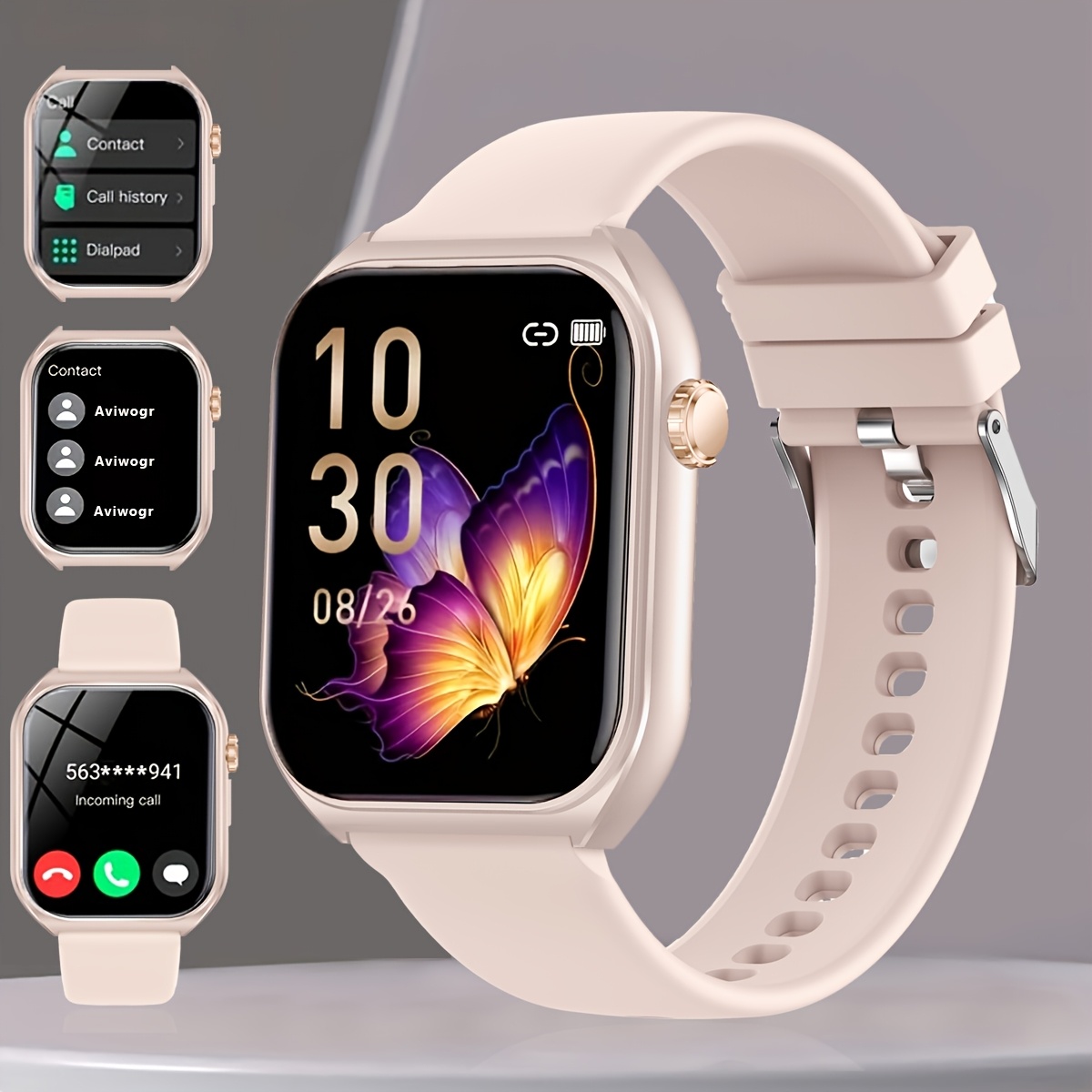 Men'S/Women'S Smartwatch, Voice Assistant 1.96-Inch Screen, Multiple Sports Modes, Watch, Weather, Alarm Clock, Sleep Monitoring, Sedentary Reminder, Compatible with Android, Suitable for IOS - Image 7