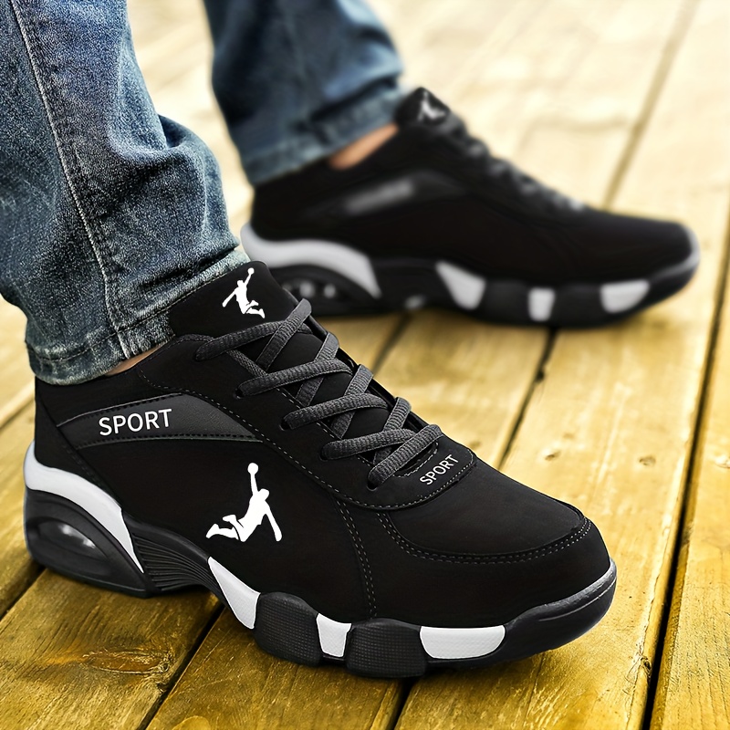 New Fashionable Sports & Casual Shoes, Versatile, Wear-Resistant, Anti-Slip, Air Cushion Shock Absorption, Breathable, Odor-Resistant, for Teen Students and Men, Travel Shoes - Image 4