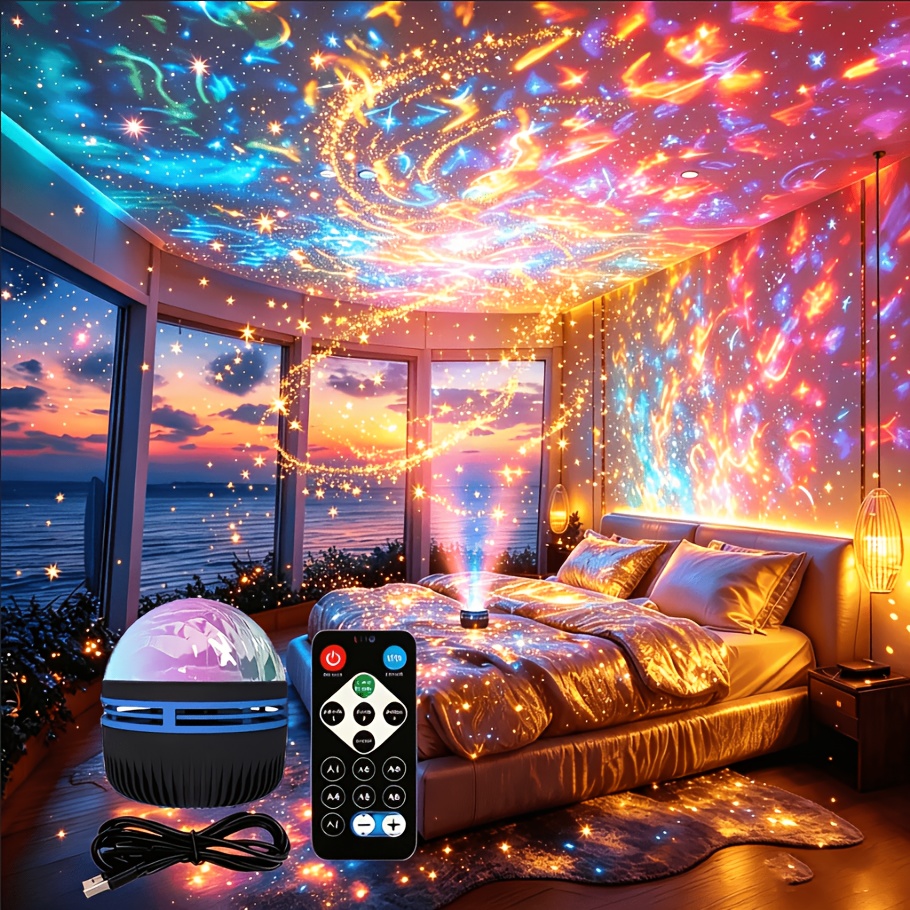 The Polaris Projector with a RemoteControl Features a Minimalist Design,Powered by USB, And Is Suitable ForCreating a Relaxing Atmosphere InOffices Or Homes with Its -Purple LEDLight. It Makes an Excellent Gift ForNational Day, Labor Day. - Image 7