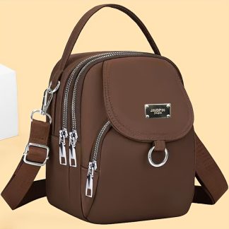 Women'S Shoulder Bag - All-Season Fashionable And Casual Shoulder Bag with Multiple Zippers - It Is a Top-Level Multi-Functional Bag for Daily Use And an Essential Fashion Accessory [Zippers Are Randomly Oriented]