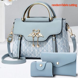 3pcs Women's Bag Set: Printed Shoulder Bag, Trendy Handbag, Versatile Fashion Set, Crossbody Bag