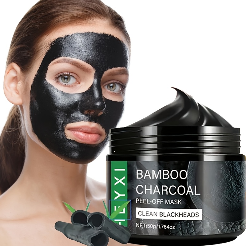 Bamboo Charcoal Mask, Cleanses Skin, Refreshes and Controls Oil, Provides Hydration Without Tightness, Easy to Use, Leaves Skin Cleaner, Hypoallergenic and Non-irritating Formula with Natural Ingredients, Suitable for All Skin Types - Image 2
