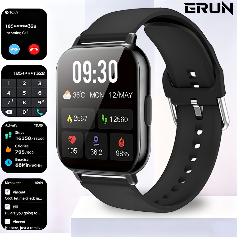Sports Smart Watch, 4.65cm Full Touch Screen Display with Message, Answer Make Call Smartwatch, Sleep Monitoring, Sports Pedometer, Information Alerts, for iPhone Android Phones, Smartbands Fitness Watch for Women Men Friend Gift, Birthday Gift - Image 11