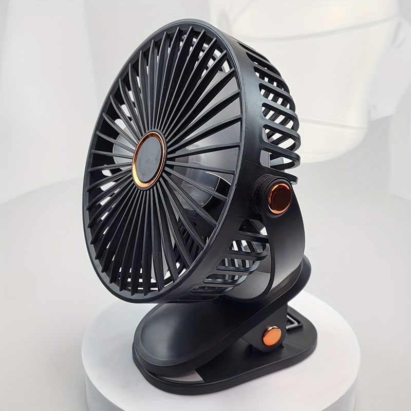 Summer USB Charging Portable Fan, Can Be Clipped, Stood, Or Hung, 4 Colors Optional, 5 Wind Speed Levels Adjustable, Multi-Angle Adjustable, Comfortable Cooling, Detachable And Washable, Suitable for Home, Office, Outdoor, Dormitory, Gift Giving - Image 9