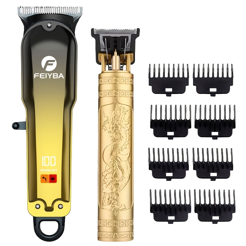 3PS/2PS Professional Rechargeable Hair Clipper Set - Professional Hair Clipper, Sideburn Trimmer, Electric Shaver, USB Charging, Fine Trimming of Hair And Beard, The Most Ideal Holiday Gift for Men! - Image 7