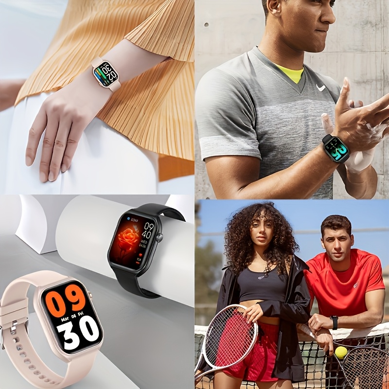 Men'S/Women'S Smartwatch, Voice Assistant 1.96-Inch Screen, Multiple Sports Modes, Watch, Weather, Alarm Clock, Sleep Monitoring, Sedentary Reminder, Compatible with Android, Suitable for IOS - Image 11