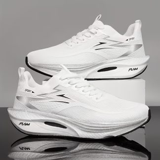 [Sneakers] Men'S And Women'S Cushioning Running Shoes, Lightweight Thick Sole, Flexible And Elastic, Athletic Design, Contoured Fit. Suitable for Daily Casual Wear, Fitness Training, Road And Track Running, Outdoor Activities, Trail Running, Hiking