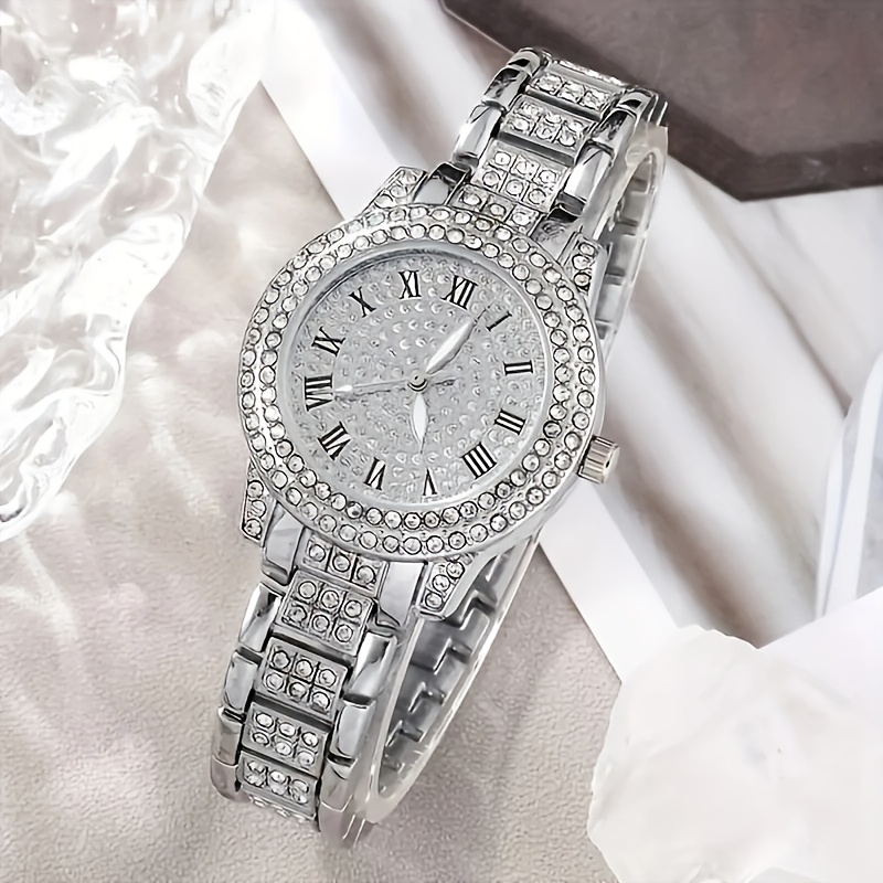 6pcs Luxury Versatile Women's Quartz Watch + Elegant Jewelry Set - Image 5