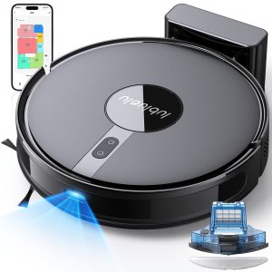 Lubluelu B40 Robot Vacuum Cleaner, 3 in 1 Robot Vacuum Cleaner And Mop, 6500Pa, 62Db Low Noise, 9.98 cm Ultra-Slim Body, 5 Floors Mapping, Diversified Cleaning, Robot Vacuum Cleaner for Pet Hair, Carpet, Hard Floor, Christmas&Halloween Gifts