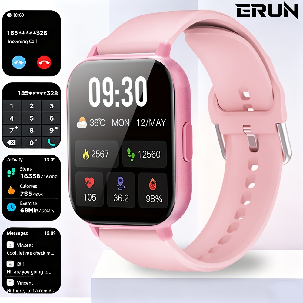 Sports Smart Watch, 4.65cm Full Touch Screen Display with Message, Answer Make Call Smartwatch, Sleep Monitoring, Sports Pedometer, Information Alerts, for iPhone Android Phones, Smartbands Fitness Watch for Women Men Friend Gift, Birthday Gift - Image 13