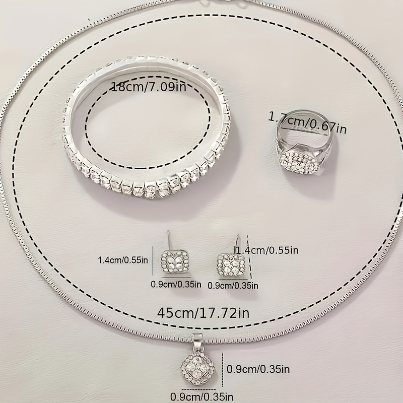 6pcs Luxury Versatile Women's Quartz Watch + Elegant Jewelry Set - Image 9