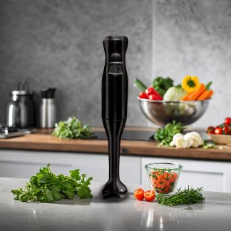 Electric Immersion Hand Blender, Food Grade Stainless Steel, 2- Speed Control One Hand, Kitchen Accessories, Mixer, Chopper, Ice Crushing, Removable Blending Stick for Easy Cleaning. for Purees, Smoothies, Shakes, Ivory, Soups, Sauces