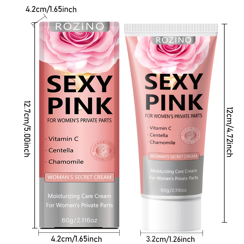 2pcs Women's Rose Intimate Cream, for Dry, Dull, Itchy, and Odorous Intimate Areas, Deeply Moisturizes, Hydrates, Firms & Softens Delicate Skin, Gentle and Non-irritating, Brightens Skin, Revitalizes, for a More Radiant Glow, Improves Dryness - Image 3