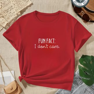 1pc Ironing Transfer Patch | Suitable for Clothing, T-shirts, Jeans, and Backpacks - Interesting Fact: I Don't Care About the Design - Washable and Easy to Apply