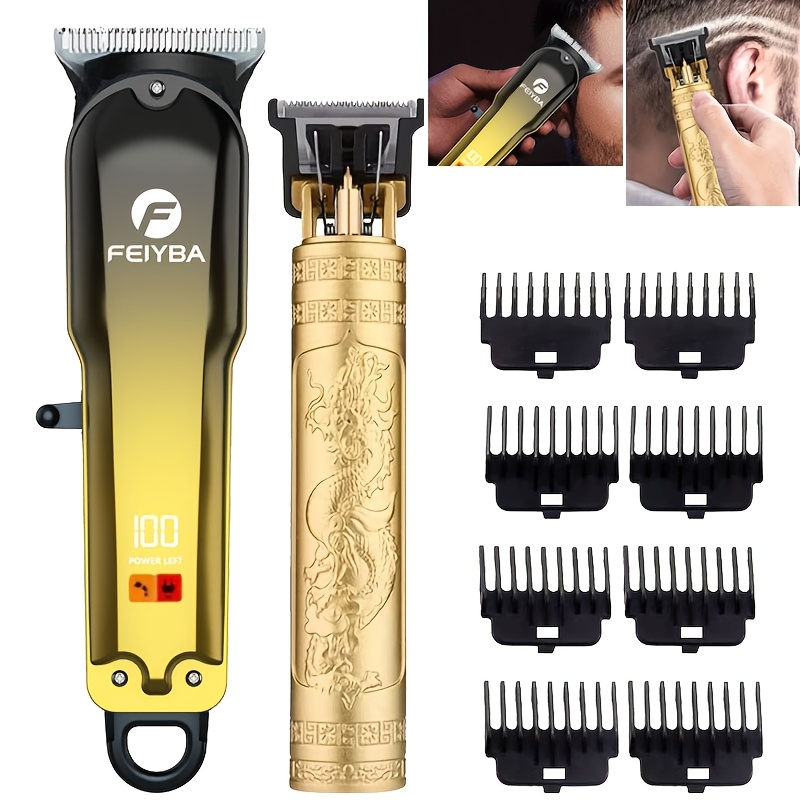 3PS/2PS Professional Rechargeable Hair Clipper Set - Professional Hair Clipper, Sideburn Trimmer, Electric Shaver, USB Charging, Fine Trimming of Hair And Beard, The Most Ideal Holiday Gift for Men! - Image 8