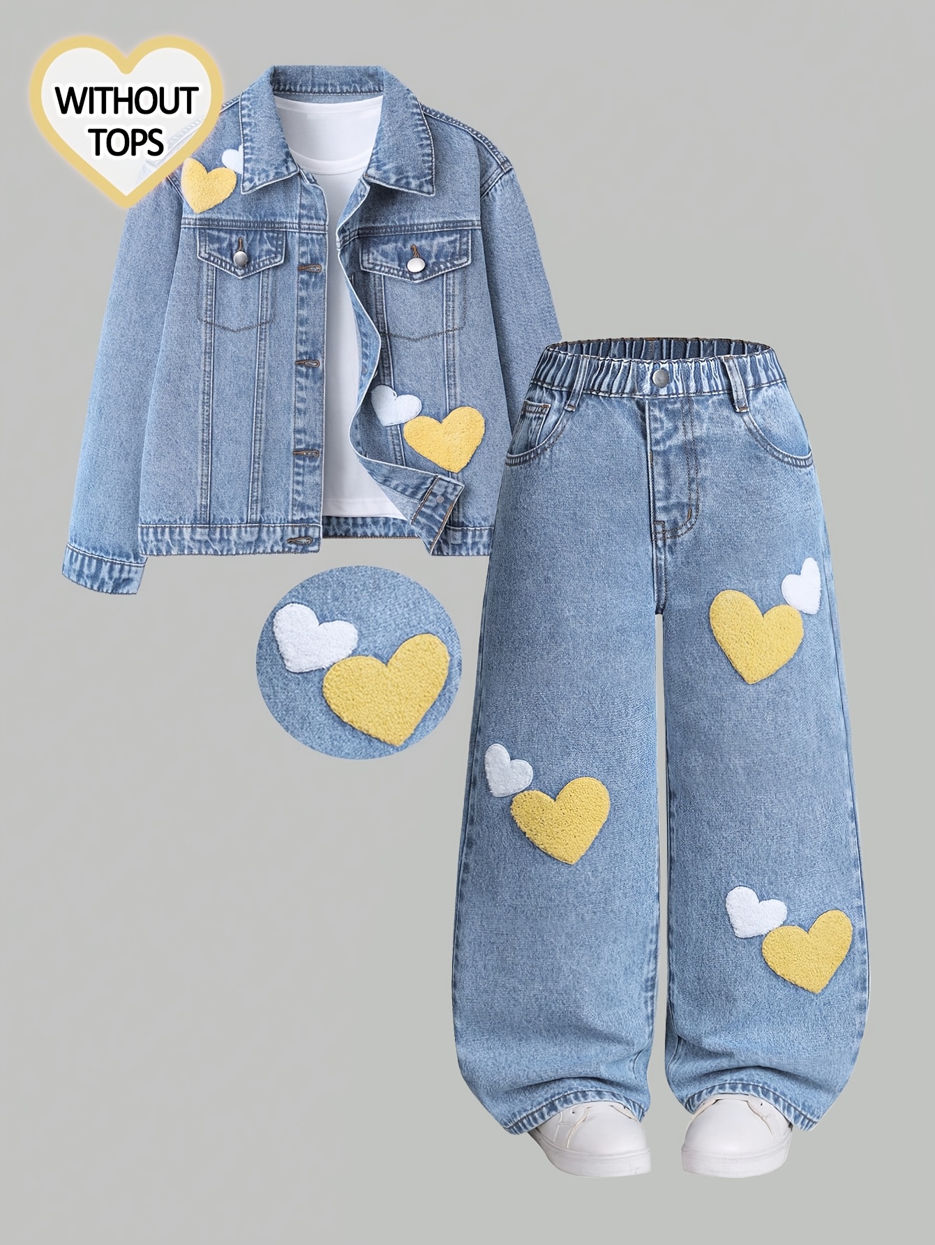 Kids' Denim Jeans, Fashionable Washed Denim Trousers, Versatile And Durable Jeans, Comfortable And Non-Restrictive, Comfortable And Breathable, School And Daily Wear, Casual Outing, Trendy Wear, Style