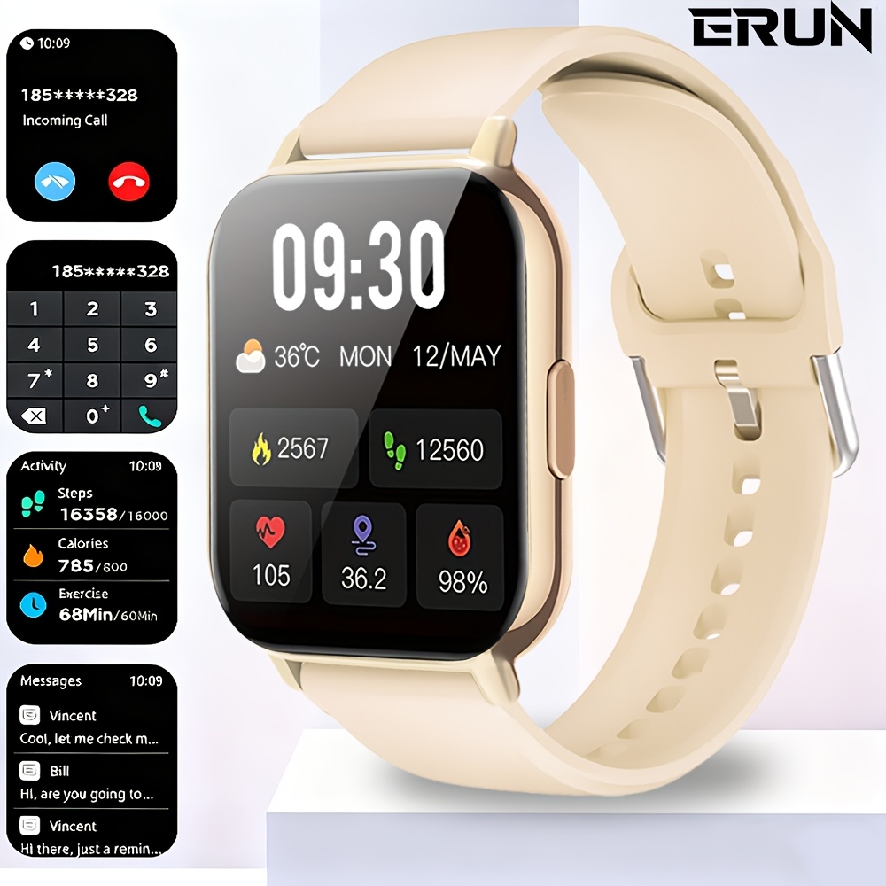 Sports Smart Watch, 4.65cm Full Touch Screen Display with Message, Answer Make Call Smartwatch, Sleep Monitoring, Sports Pedometer, Information Alerts, for iPhone Android Phones, Smartbands Fitness Watch for Women Men Friend Gift, Birthday Gift - Image 15