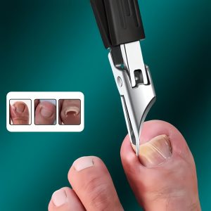 for Thick Nails—a High-precision Trimmer Made of Heavy-duty Stainless Steel, Featuring a Safety Soft-grip Handle and an Ultra-sharp 25-degree Angled Blade. Specially Designed for Seniors, This Thick-nail Clipper Has a Splash-proof Design