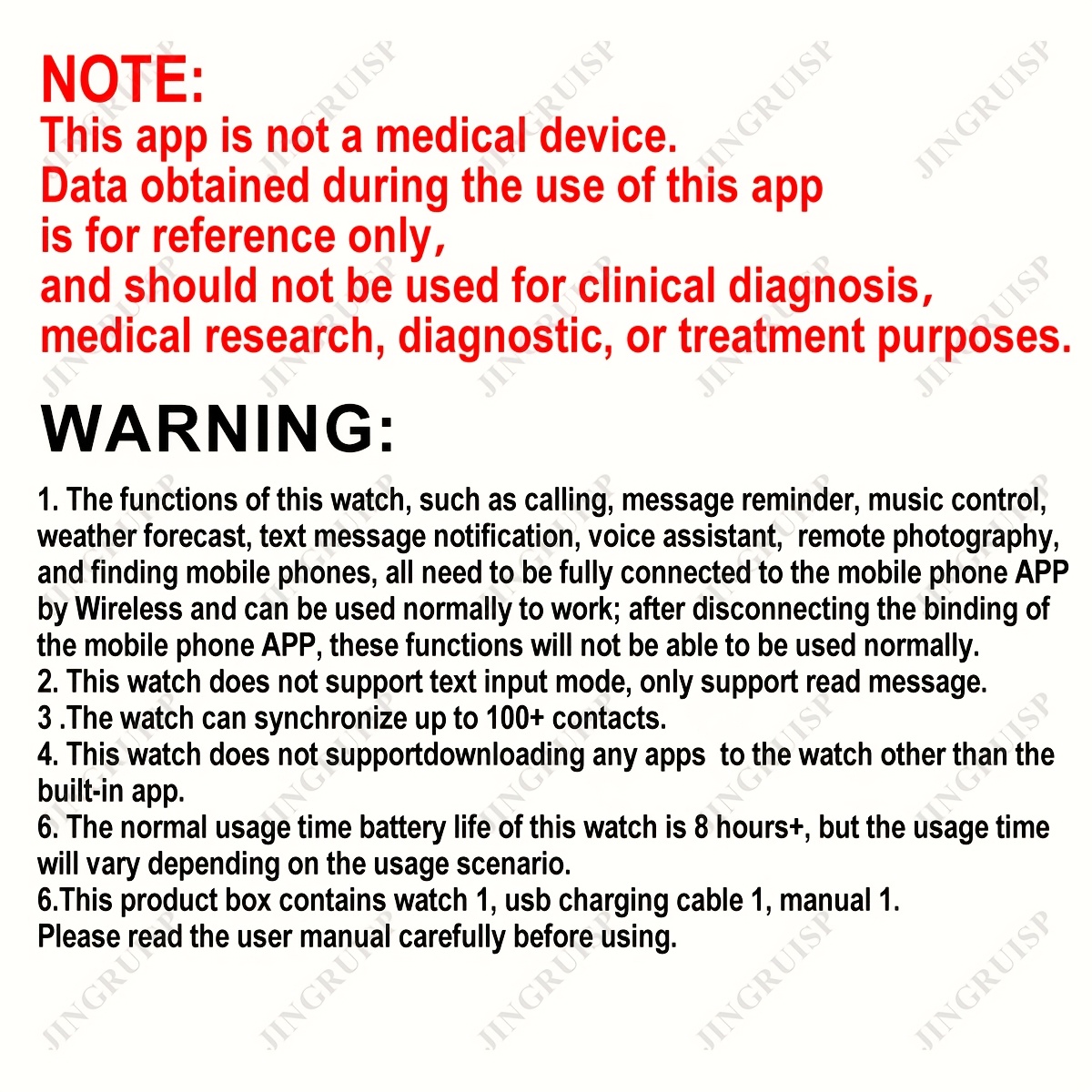 Jinmiyun HOT 1.5-Inch Full Screen Touch Smart Watch, Suitable for Men And Women Smart Watch, Wireless Call Answering, Comfortable Breathable Strap, Message Reminder, Remote Photography/Music Playback, Fitness Smart Watch with Exercise Logs - Image 12