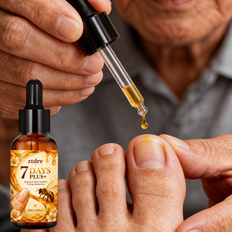Super Strength 95% Bee Venom Intensive Toenail Liquid, Infused with Bee Venom and Ginger Extract, Provides 24-hour Continuous Care, Specially Designed for Thickened, Unevenly Colored, and Damaged Nails - Image 3