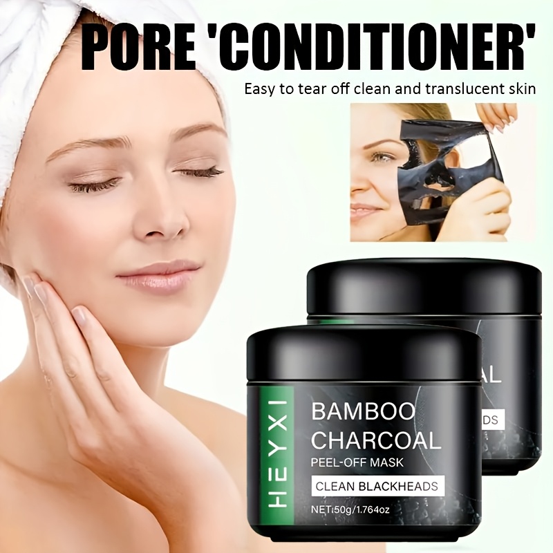 Bamboo Charcoal Mask, Cleanses Skin, Refreshes and Controls Oil, Provides Hydration Without Tightness, Easy to Use, Leaves Skin Cleaner, Hypoallergenic and Non-irritating Formula with Natural Ingredients, Suitable for All Skin Types - Image 5
