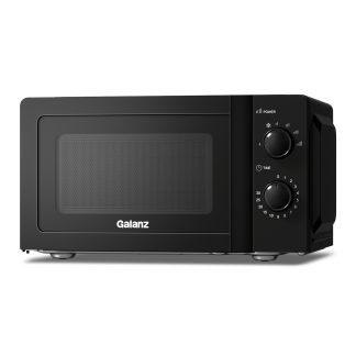 Galanz 20L Large-Capacity Microwave Oven Mechanical Model Fast Cooking Microwave Oven, Side-Pull Door Sealing Design 700W Power Black And White Microwave Oven, Multi-Level Power Adjustment, Easy-To-Clean Liner Household Appliances