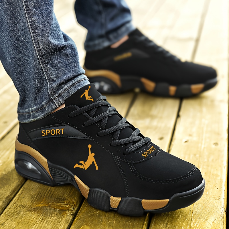 New Fashionable Sports & Casual Shoes, Versatile, Wear-Resistant, Anti-Slip, Air Cushion Shock Absorption, Breathable, Odor-Resistant, for Teen Students and Men, Travel Shoes