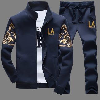 Spring/Autumn Men's Casual Sport Cardigan Set