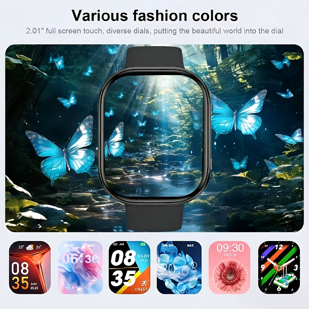 ERUN Smartwatch Compatible for iPhone & Android, Unisex Wireless with Wireless Calling, AMOLED HD Screen,, Activity Tracker, Step Counter, Monitor, Multi- Modes, Phone Calls Suitable for Men & Women - Image 10