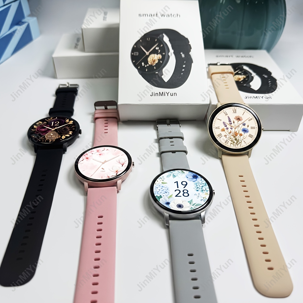 Jinmiyun HOT 1.5-Inch Full Screen Touch Smart Watch, Suitable for Men And Women Smart Watch, Wireless Call Answering, Comfortable Breathable Strap, Message Reminder, Remote Photography/Music Playback, Fitness Smart Watch with Exercise Logs - Image 10