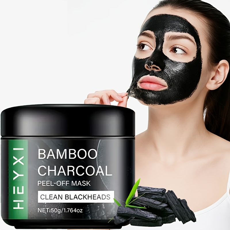 Bamboo Charcoal Mask, Cleanses Skin, Refreshes and Controls Oil, Provides Hydration Without Tightness, Easy to Use, Leaves Skin Cleaner, Hypoallergenic and Non-irritating Formula with Natural Ingredients, Suitable for All Skin Types - Image 3
