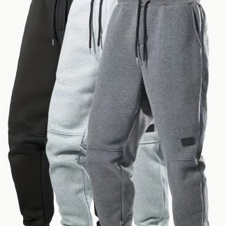 Men's Casual Waist Drawstring Joggers, Chic Stretch Sports Pants, Leisure Style, Loosen Version