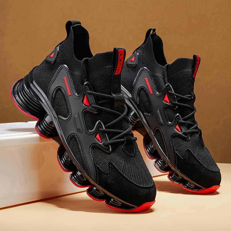 Men's Breathable Low-Top Sneakers Running Shoes with Cool Mesh Upper & Cushioned Sole - Lightweight Athletic Suitable for Gym,, Casual Wear, Spring/Fall Training - Round Toe Low-Top Athletic Footwear - Image 7