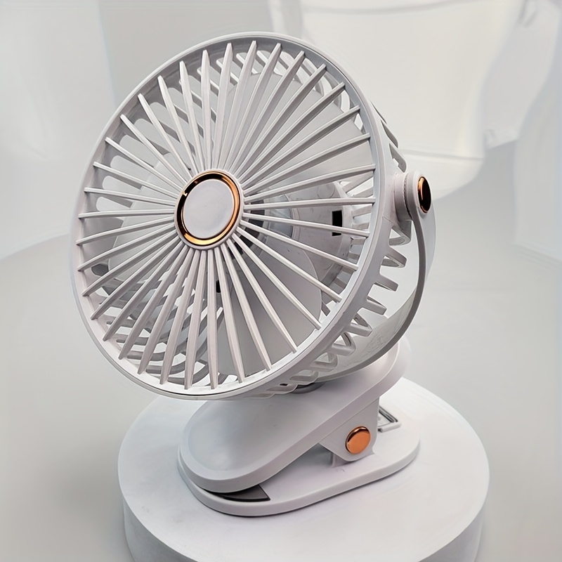 Summer USB Charging Portable Fan, Can Be Clipped, Stood, Or Hung, 4 Colors Optional, 5 Wind Speed Levels Adjustable, Multi-Angle Adjustable, Comfortable Cooling, Detachable And Washable, Suitable for Home, Office, Outdoor, Dormitory, Gift Giving - Image 4