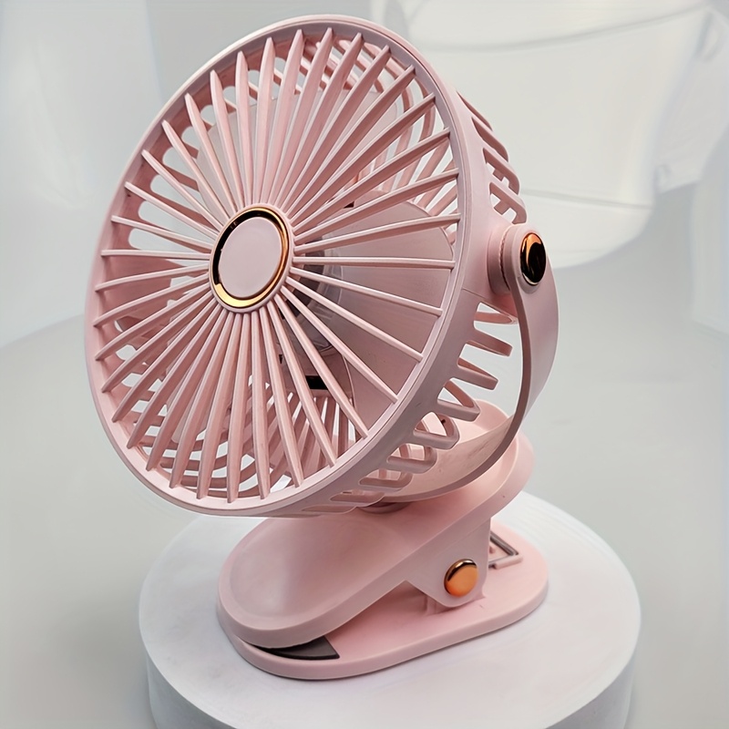 Summer USB Charging Portable Fan, Can Be Clipped, Stood, Or Hung, 4 Colors Optional, 5 Wind Speed Levels Adjustable, Multi-Angle Adjustable, Comfortable Cooling, Detachable And Washable, Suitable for Home, Office, Outdoor, Dormitory, Gift Giving - Image 5