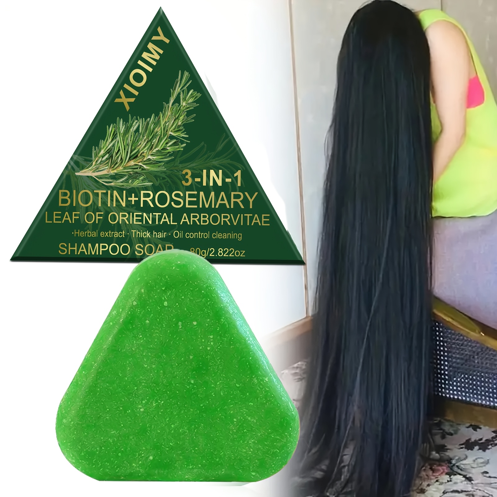 Wash Your Hair Every 7 Days and Stay up All Night Without Losing It - Ten in One Instant Anti Frizz and Anti Breakage Usman Grass and Cypress Leaf Shampoo Soap, Anti Frizz, Plant-based Formula, Nourishing Mix, Anti Frizz Formula, Root Strengthening